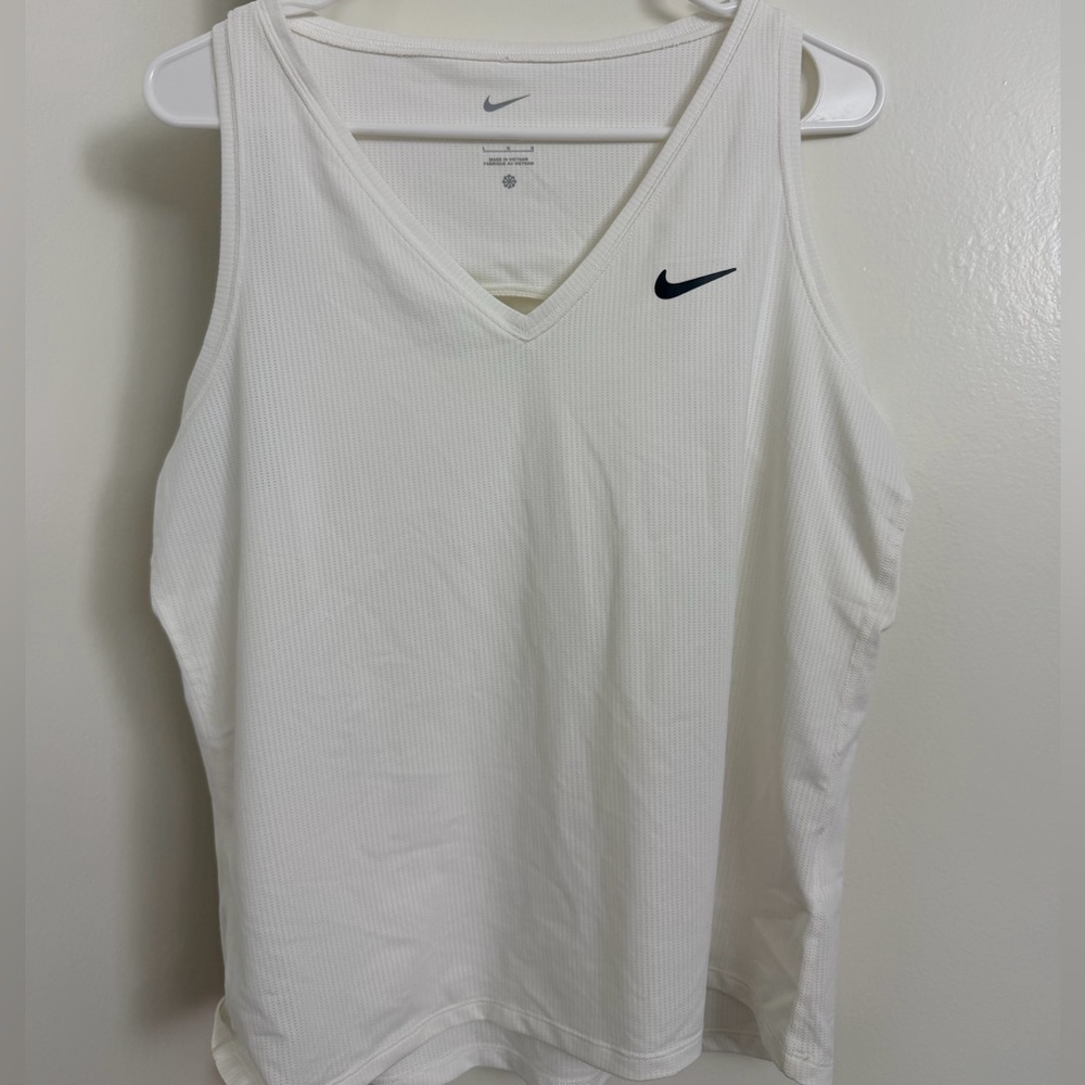 Nike Women's V-Neck White Tank Top